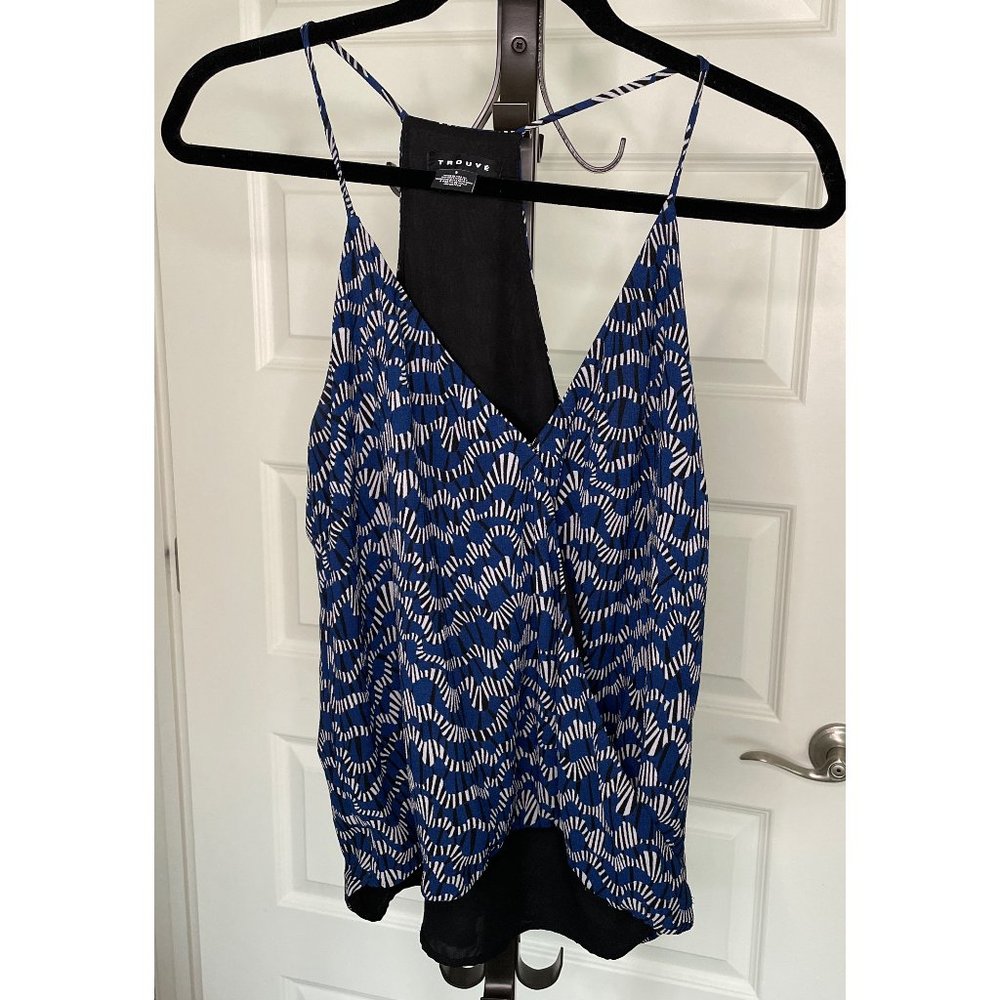 Trouve Faux Wrap Cami Tank - size small